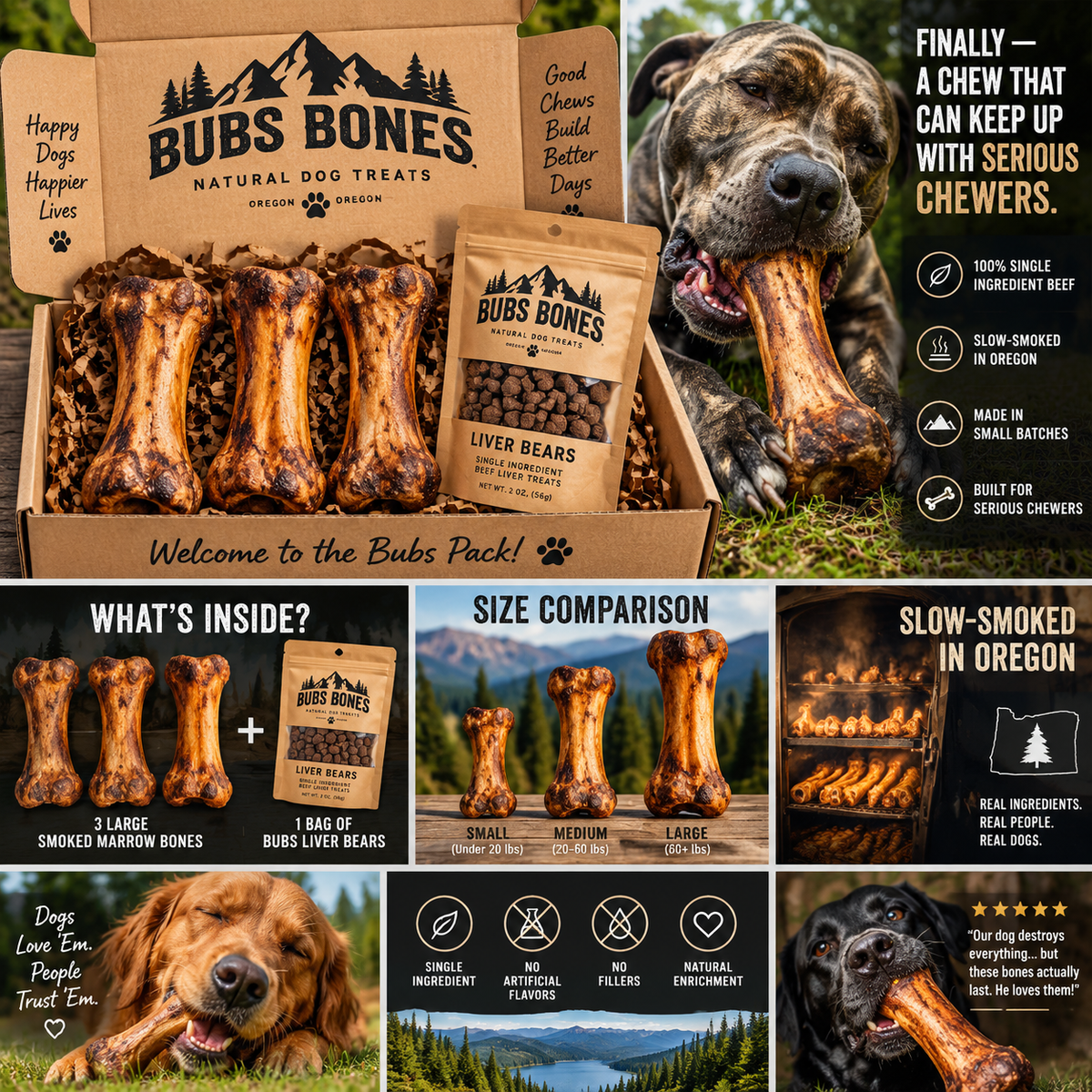 The Bubs Bones Heavy Chewer Starter Box