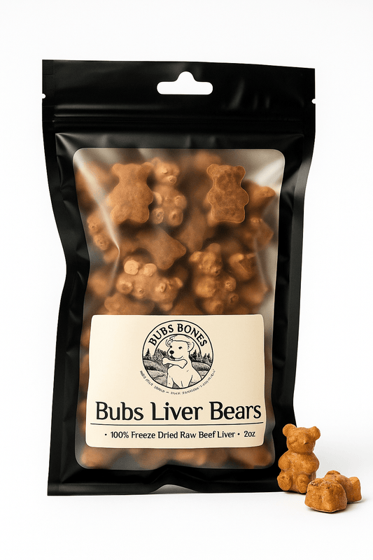 Bubs Liver Bears natural dog chew bone by Bubs Bones | Bubs Bones